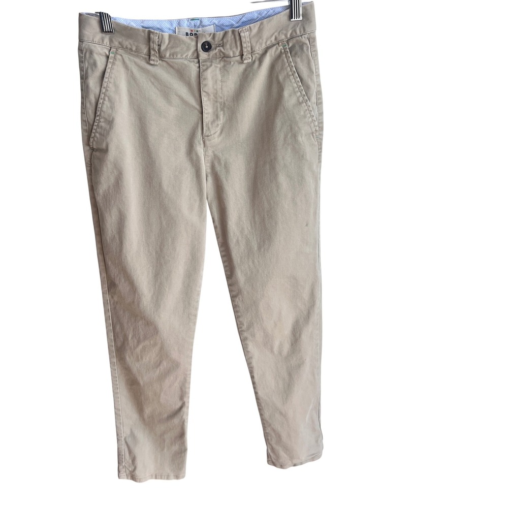 Mini Boden Kids Tan Chino Pants Size 13 Y Casual School Uniform Cotton Blend